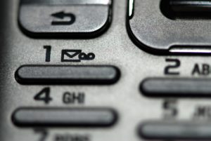 Phone keys mobile communication - Voicemail to email concept